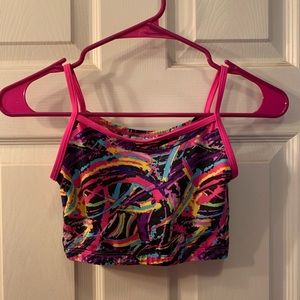 Multi Patterned Girls Sports Bra